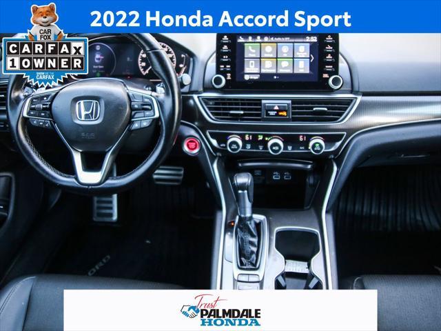 used 2022 Honda Accord car, priced at $26,206