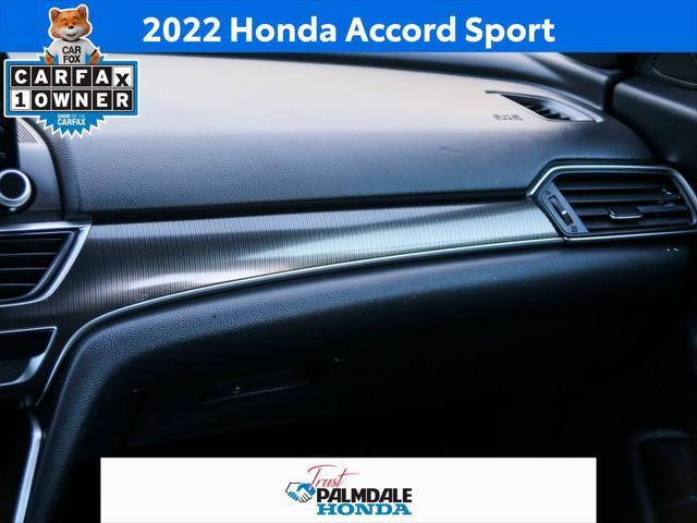 used 2022 Honda Accord car, priced at $26,206