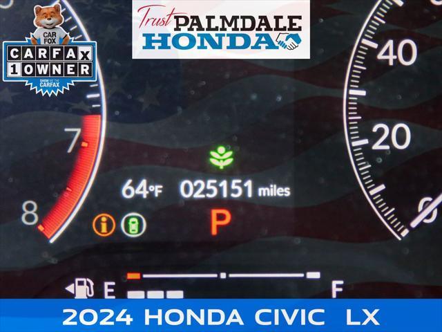 used 2024 Honda Civic car, priced at $24,991