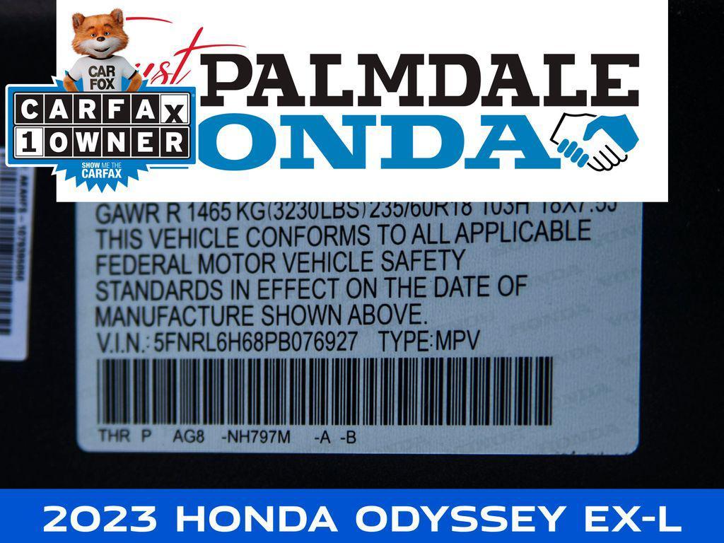 used 2023 Honda Odyssey car, priced at $35,991