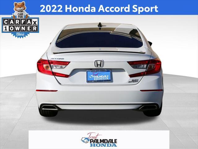 used 2022 Honda Accord car, priced at $29,491