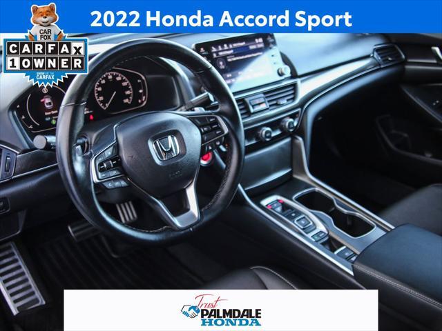 used 2022 Honda Accord car, priced at $29,491