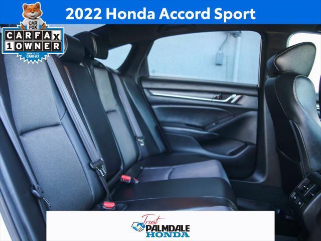 used 2022 Honda Accord car, priced at $29,491