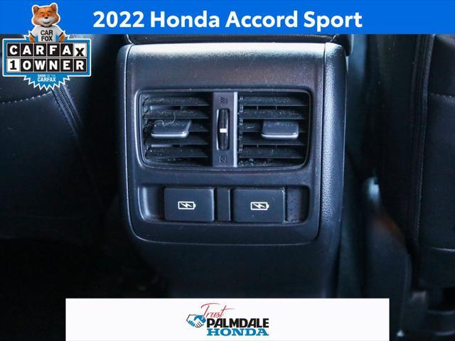 used 2022 Honda Accord car, priced at $29,491