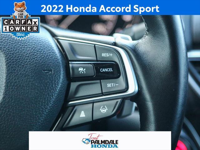 used 2022 Honda Accord car, priced at $29,491