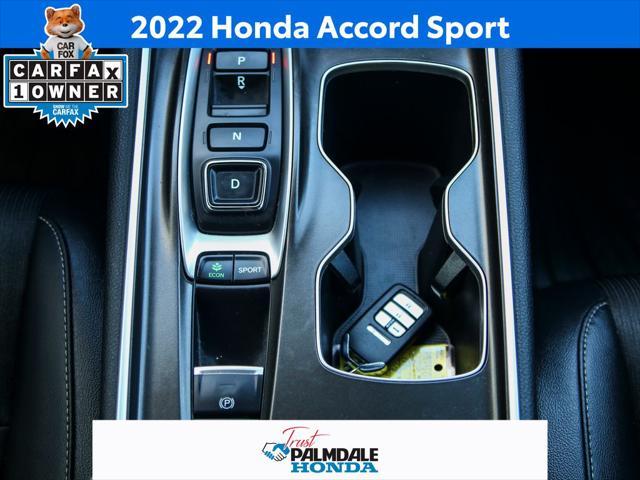 used 2022 Honda Accord car, priced at $29,491