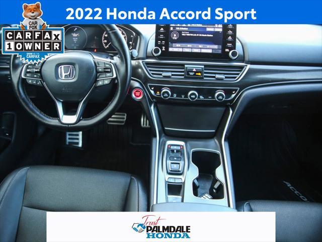 used 2022 Honda Accord car, priced at $29,491