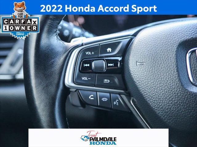 used 2022 Honda Accord car, priced at $29,491