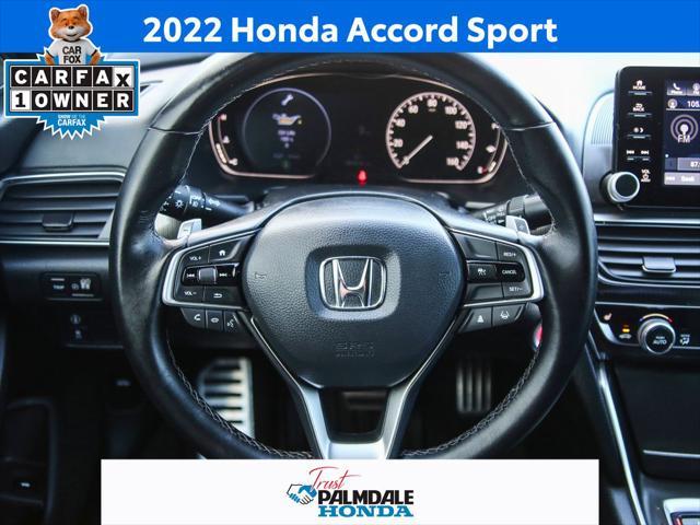 used 2022 Honda Accord car, priced at $29,491