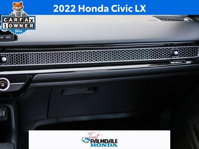 used 2022 Honda Civic car, priced at $22,991