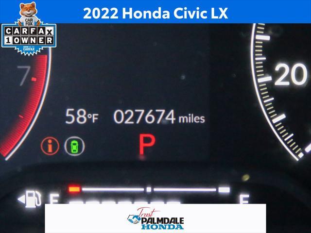 used 2022 Honda Civic car, priced at $22,991