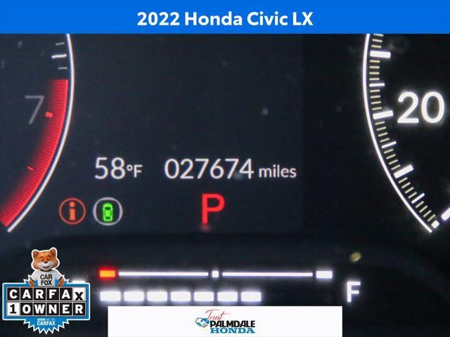 used 2022 Honda Civic car, priced at $21,991