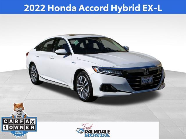 used 2022 Honda Accord Hybrid car, priced at $27,751