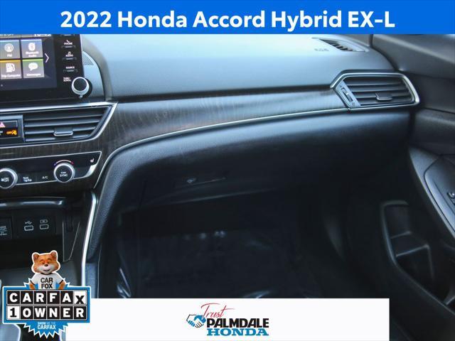 used 2022 Honda Accord Hybrid car, priced at $27,751