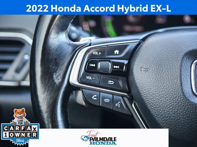 used 2022 Honda Accord Hybrid car, priced at $27,751