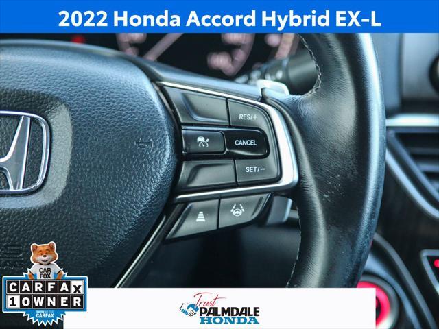 used 2022 Honda Accord Hybrid car, priced at $27,751