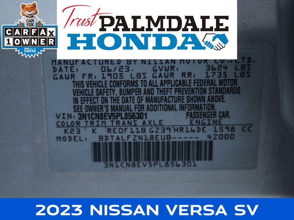 used 2023 Nissan Versa car, priced at $15,558