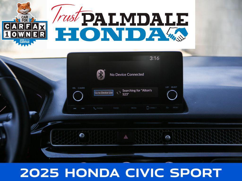 used 2025 Honda Civic car, priced at $25,798
