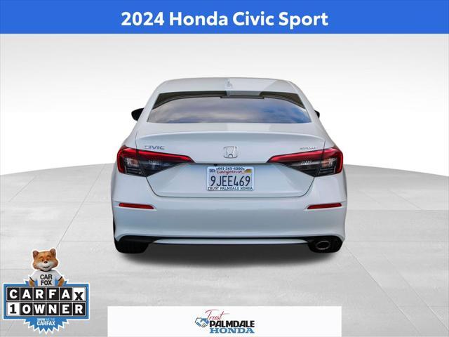 used 2024 Honda Civic car, priced at $23,842