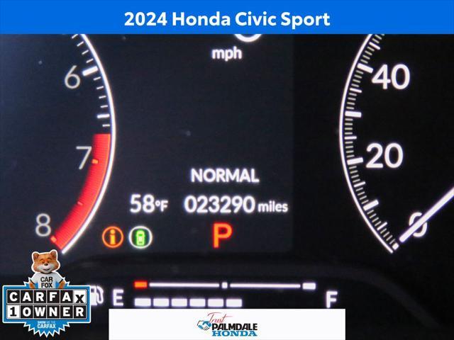 used 2024 Honda Civic car, priced at $23,842