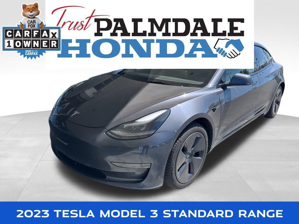 used 2023 Tesla Model 3 car, priced at $22,500