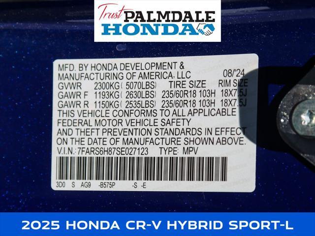 used 2025 Honda CR-V Hybrid car, priced at $36,889