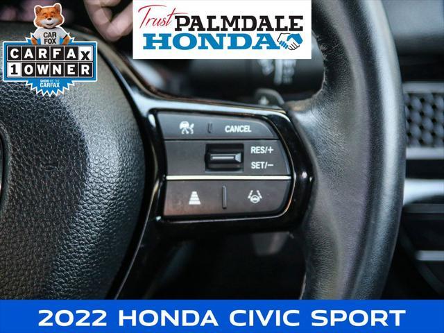 used 2022 Honda Civic car, priced at $25,662