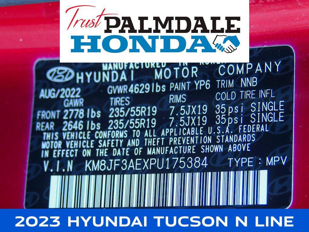 used 2023 Hyundai Tucson car, priced at $23,894