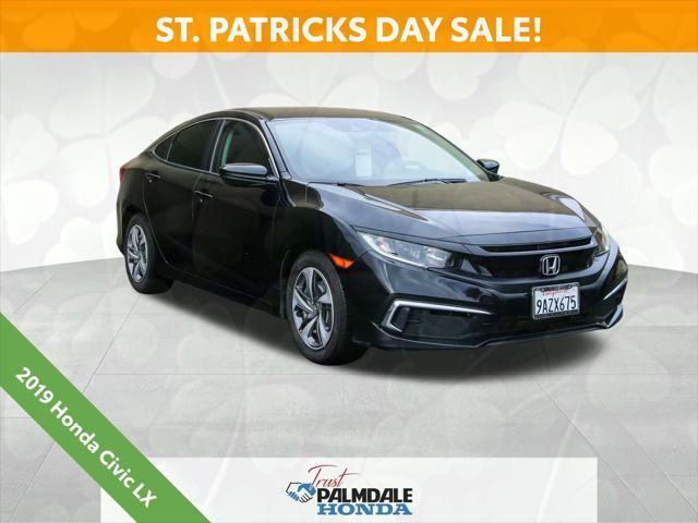 used 2019 Honda Civic car, priced at $16,355