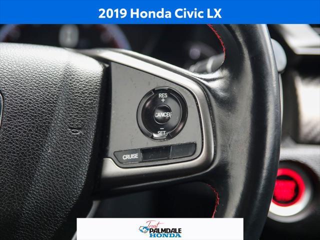 used 2019 Honda Civic car, priced at $16,800