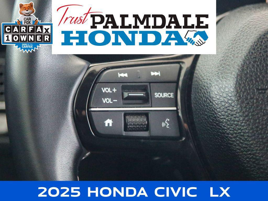 used 2025 Honda Civic car, priced at $24,291