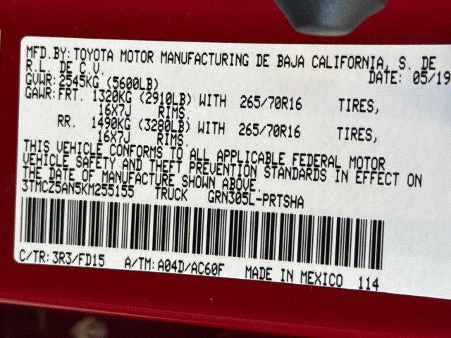 used 2019 Toyota Tacoma car, priced at $39,991