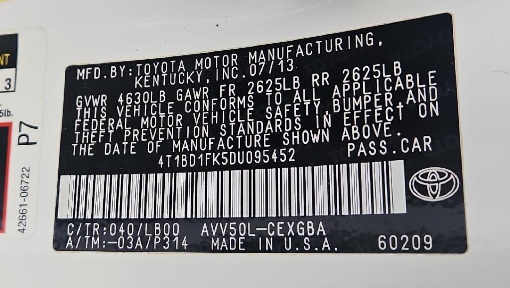 used 2013 Toyota Camry Hybrid car, priced at $13,991