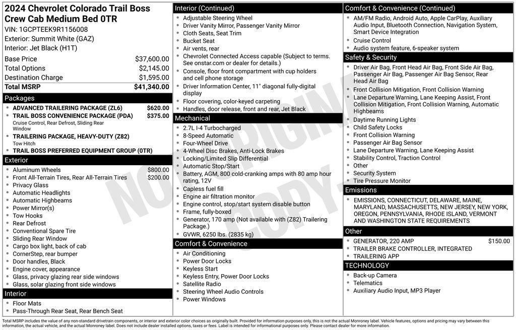 used 2024 Chevrolet Colorado car, priced at $35,516
