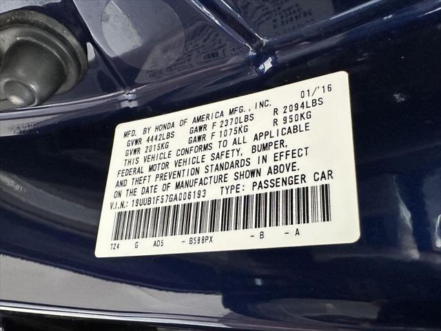 used 2016 Acura TLX car, priced at $16,250