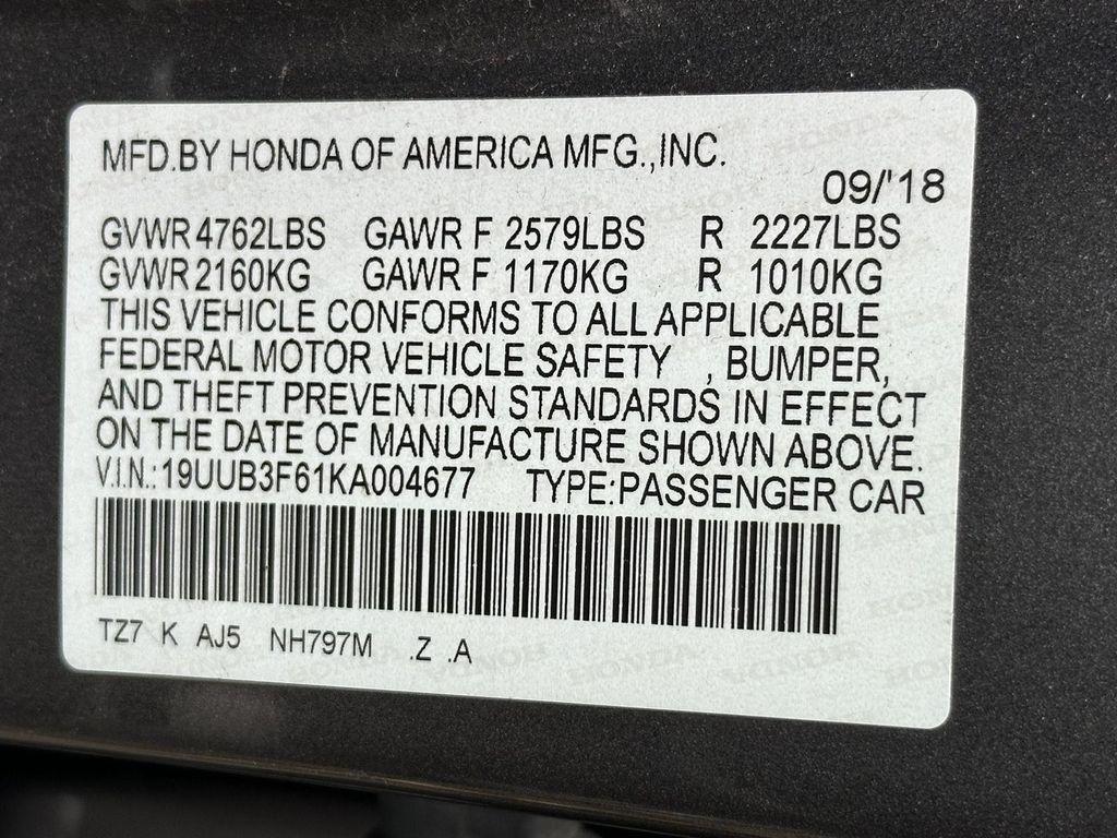used 2019 Acura TLX car, priced at $26,500