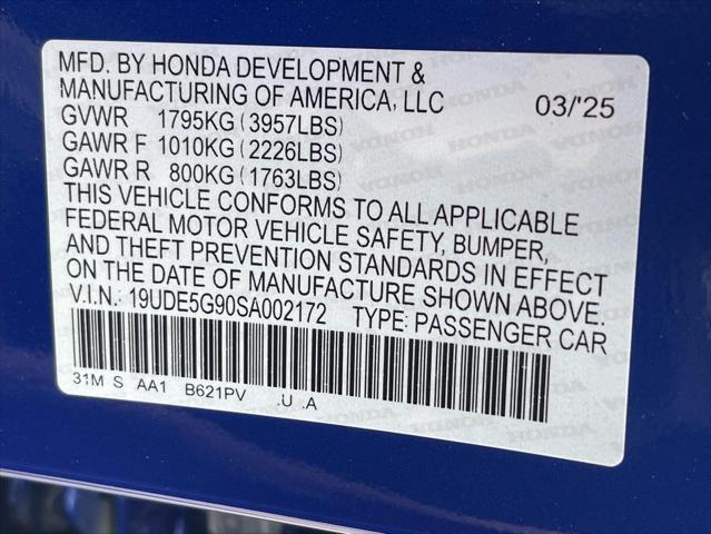 new 2025 Acura Integra car, priced at $54,695