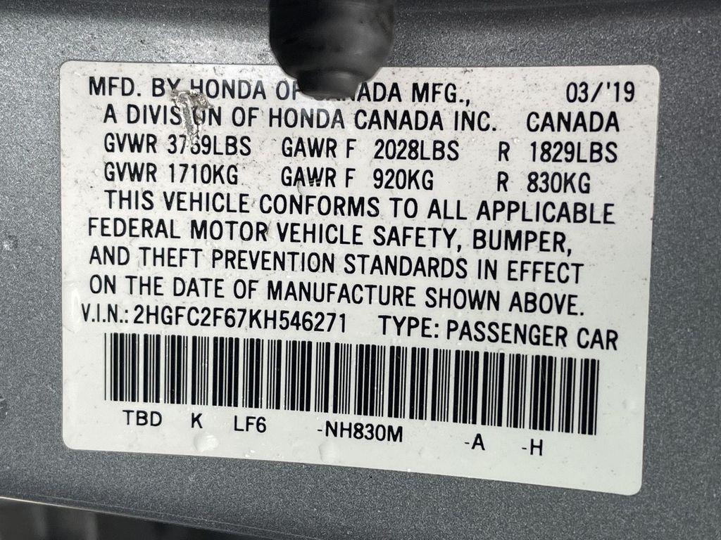 used 2019 Honda Civic car, priced at $16,750