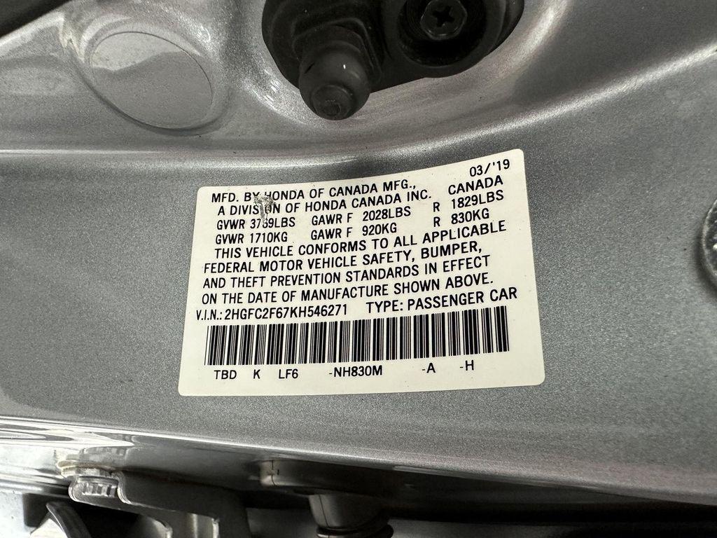 used 2019 Honda Civic car, priced at $16,250