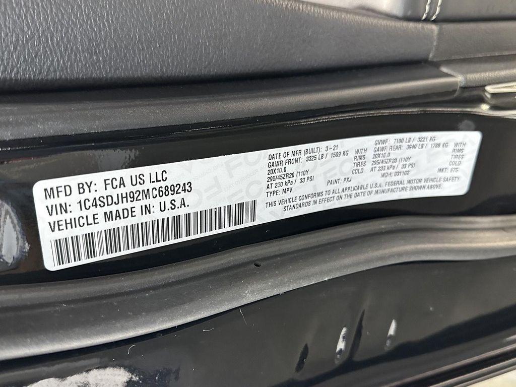 used 2021 Dodge Durango car, priced at $62,400