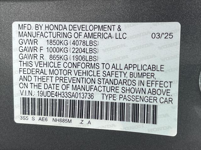 new 2025 Acura Integra car, priced at $36,795