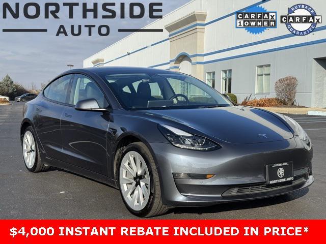 used 2022 Tesla Model 3 car, priced at $17,469