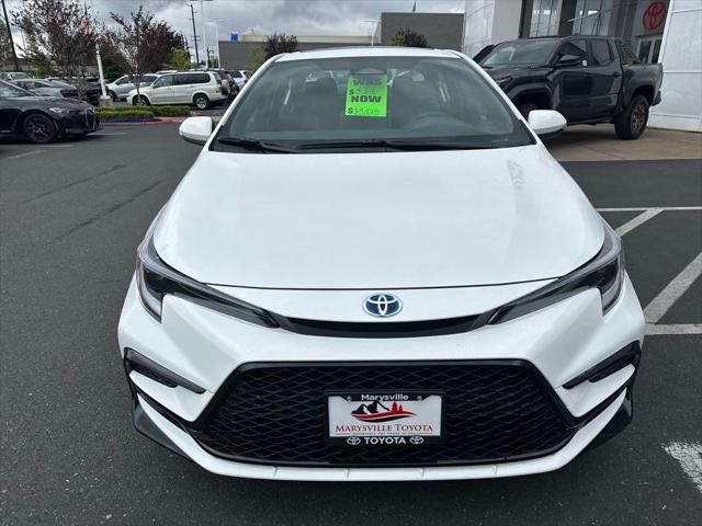 new 2025 Toyota Corolla Hybrid car, priced at $29,885