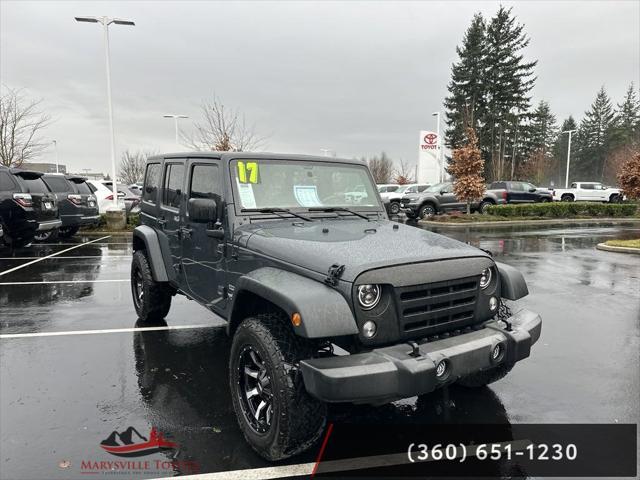 used 2017 Jeep Wrangler Unlimited car, priced at $22,943