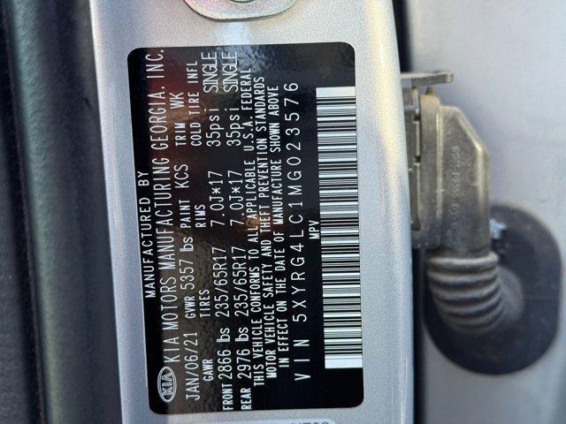 used 2021 Kia Sorento car, priced at $16,000