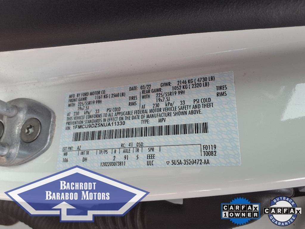 used 2022 Ford Escape car, priced at $22,551