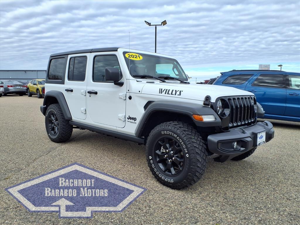 used 2021 Jeep Wrangler Unlimited car, priced at $31,525