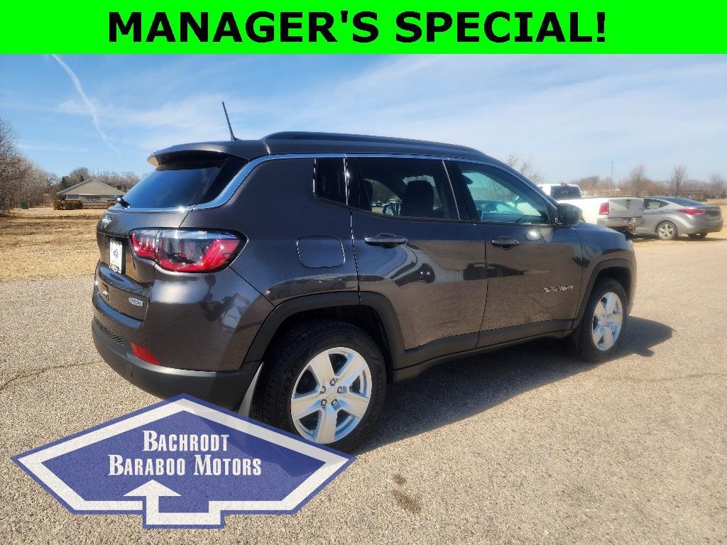 used 2022 Jeep Compass car, priced at $21,494