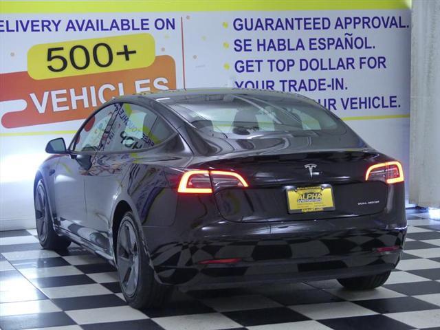 used 2021 Tesla Model 3 car, priced at $18,500