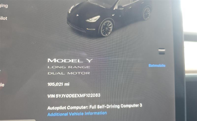 used 2021 Tesla Model Y car, priced at $17,900